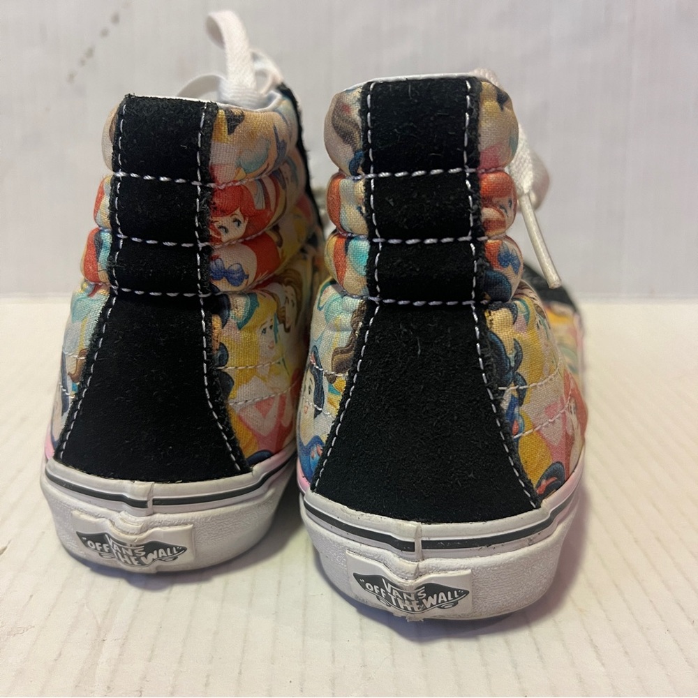 Disney Vans Adult Shoes Mens 5 Womens 6.5 Princess Black High Tops Sneakers - Picture 6 of 12